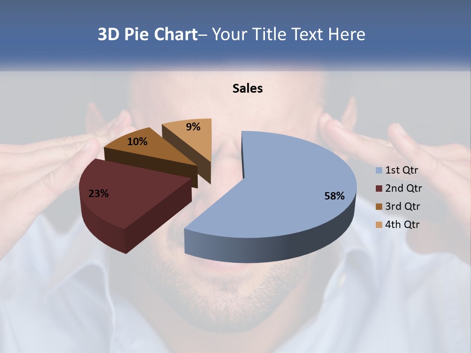 Headache In Men PowerPoint Template