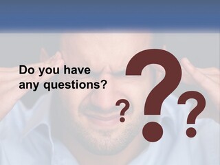 Headache In Men PowerPoint Template