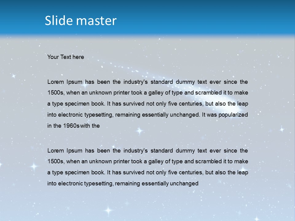 Shooting Star PowerPoint Template