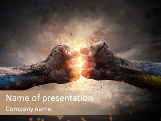 Fist Fight PowerPoint Template