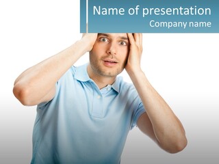 The Man Is Shocked PowerPoint Template