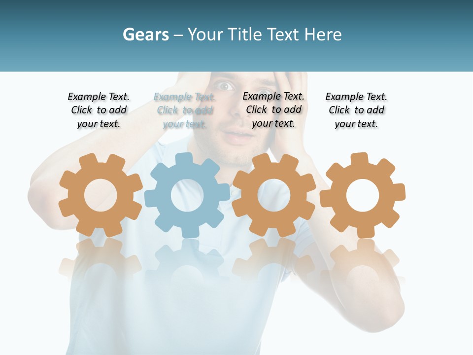 The Man Is Shocked PowerPoint Template