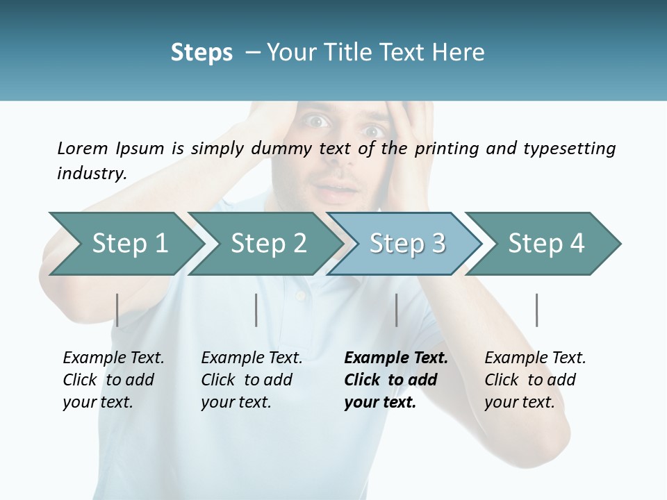The Man Is Shocked PowerPoint Template