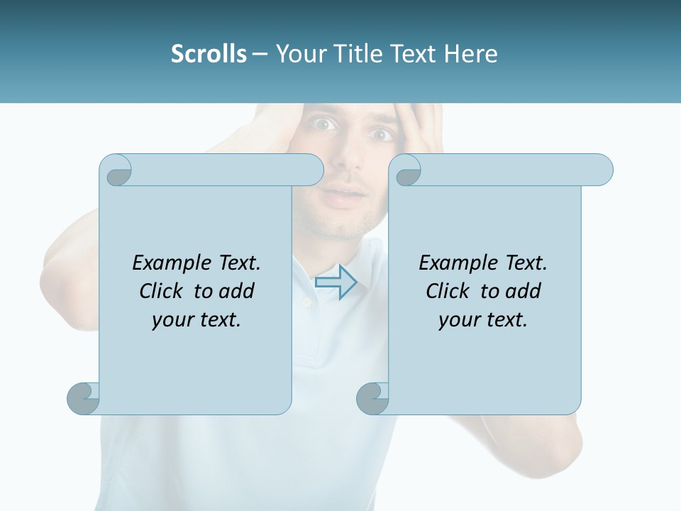 The Man Is Shocked PowerPoint Template