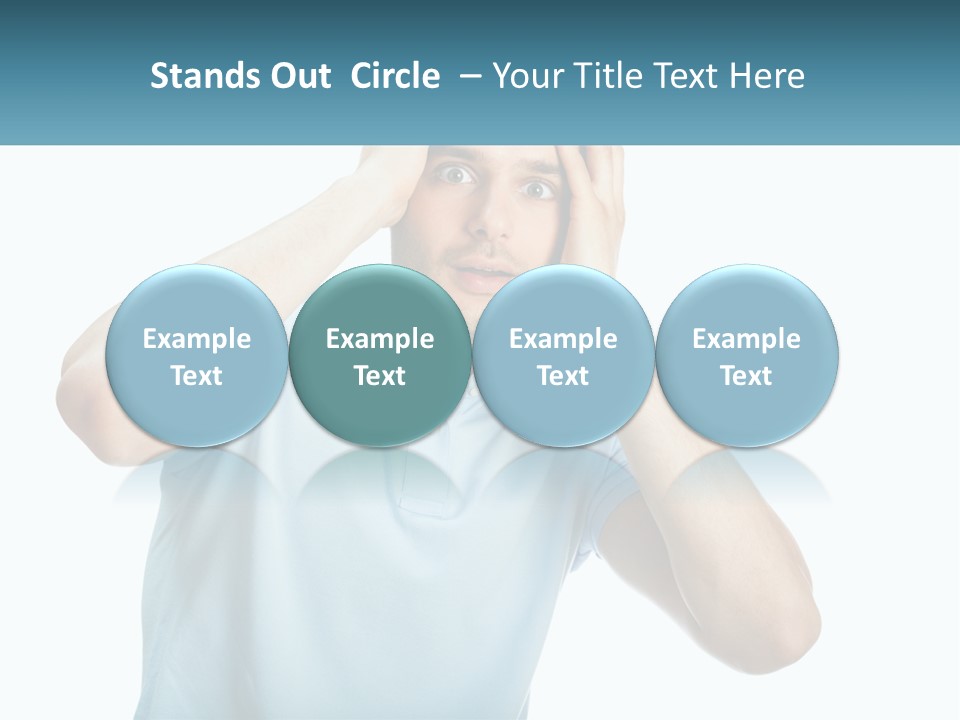 The Man Is Shocked PowerPoint Template