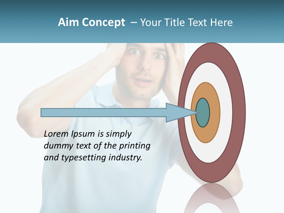 The Man Is Shocked PowerPoint Template