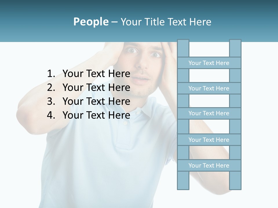 The Man Is Shocked PowerPoint Template