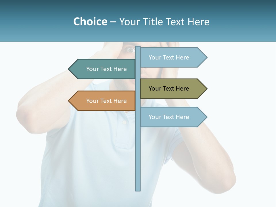 The Man Is Shocked PowerPoint Template