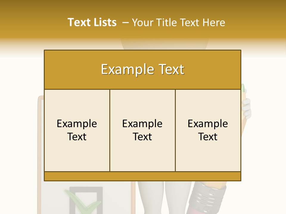 List Of Completed Tasks PowerPoint Template
