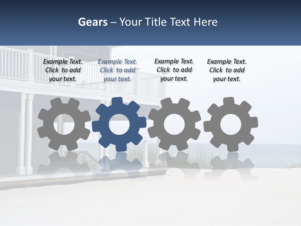 Interior Of A Two-Storey House PowerPoint Template