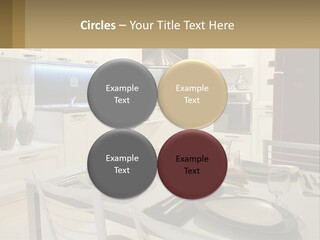 Kitchen Interior With Table PowerPoint Template