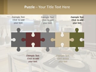 Kitchen Interior With Table PowerPoint Template