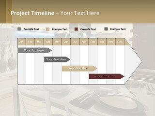 Kitchen Interior With Table PowerPoint Template