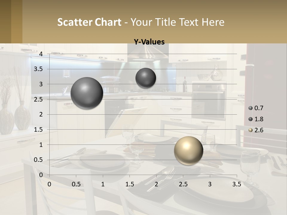 Kitchen Interior With Table PowerPoint Template