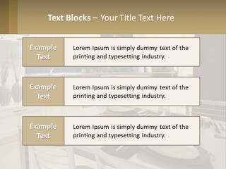 Kitchen Interior With Table PowerPoint Template