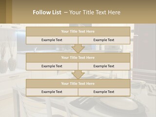 Kitchen Interior With Table PowerPoint Template