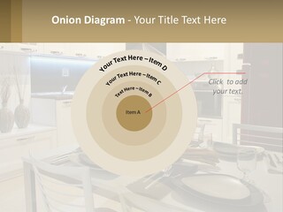 Kitchen Interior With Table PowerPoint Template
