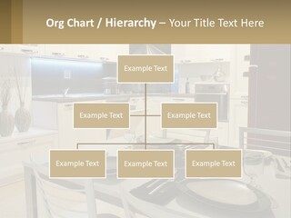 Kitchen Interior With Table PowerPoint Template