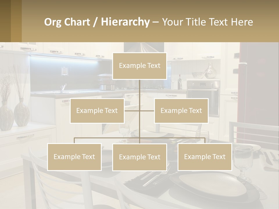Kitchen Interior With Table PowerPoint Template
