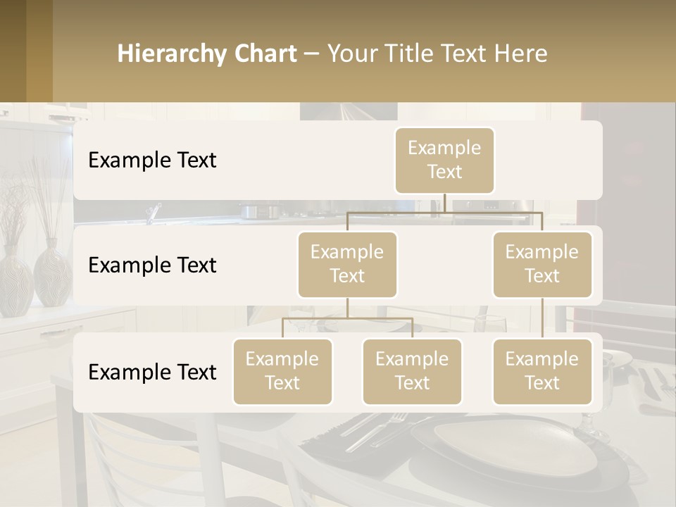 Kitchen Interior With Table PowerPoint Template