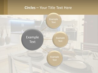 Kitchen Interior With Table PowerPoint Template