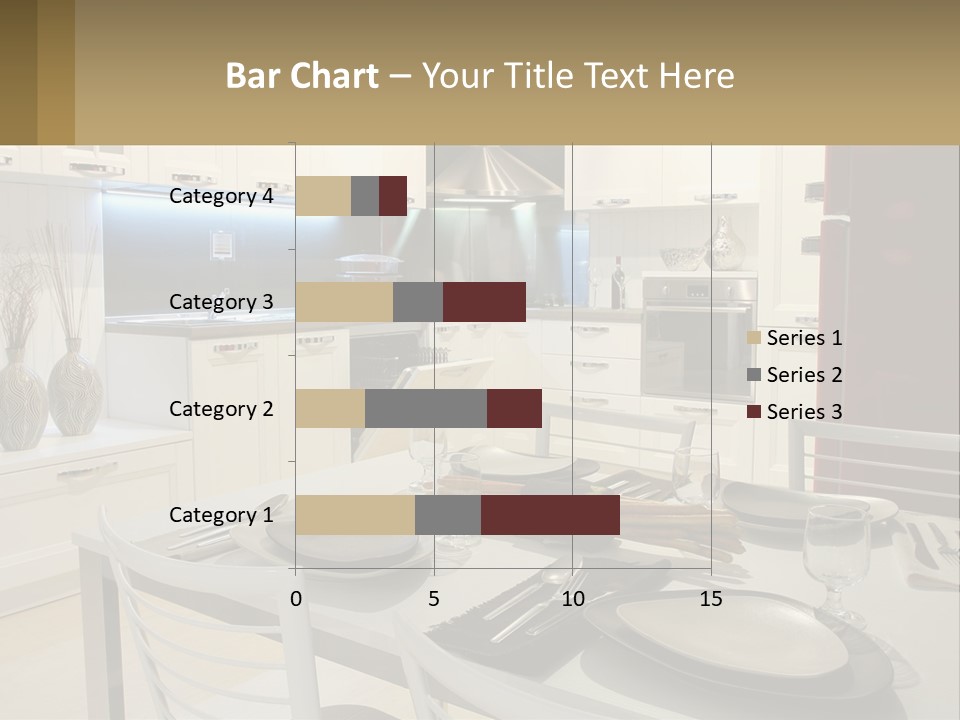 Kitchen Interior With Table PowerPoint Template