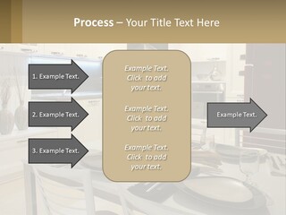 Kitchen Interior With Table PowerPoint Template