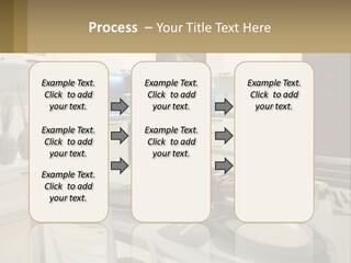 Kitchen Interior With Table PowerPoint Template