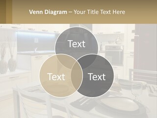 Kitchen Interior With Table PowerPoint Template