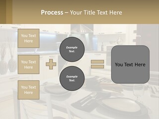 Kitchen Interior With Table PowerPoint Template