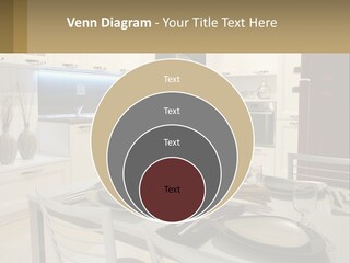 Kitchen Interior With Table PowerPoint Template