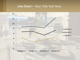 Kitchen Interior With Table PowerPoint Template