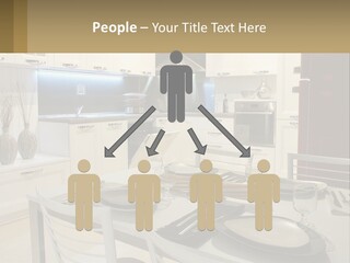 Kitchen Interior With Table PowerPoint Template