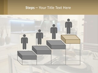 Kitchen Interior With Table PowerPoint Template