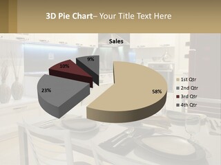 Kitchen Interior With Table PowerPoint Template