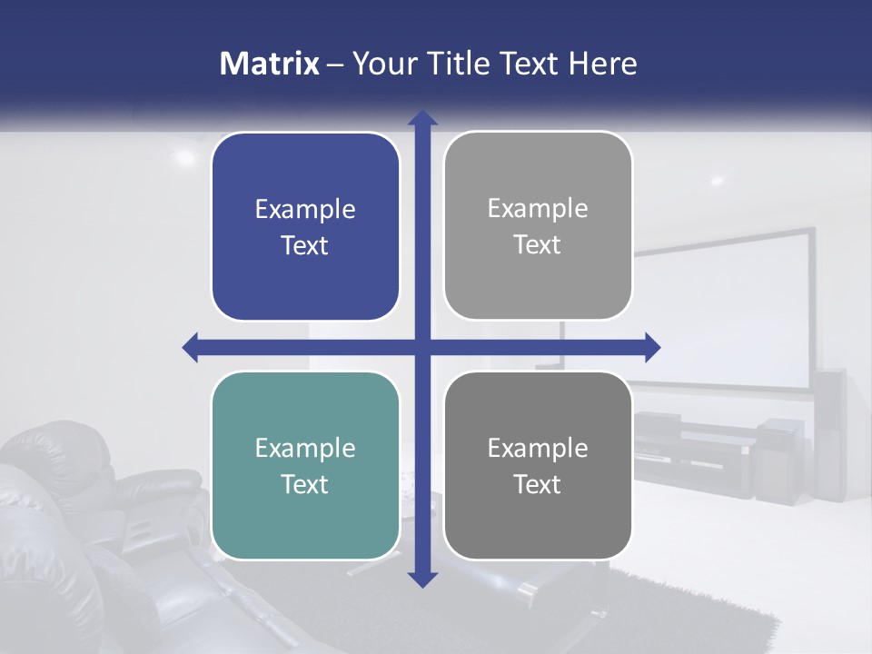 Living Room Interior PowerPoint Template