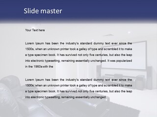 Living Room Interior PowerPoint Template