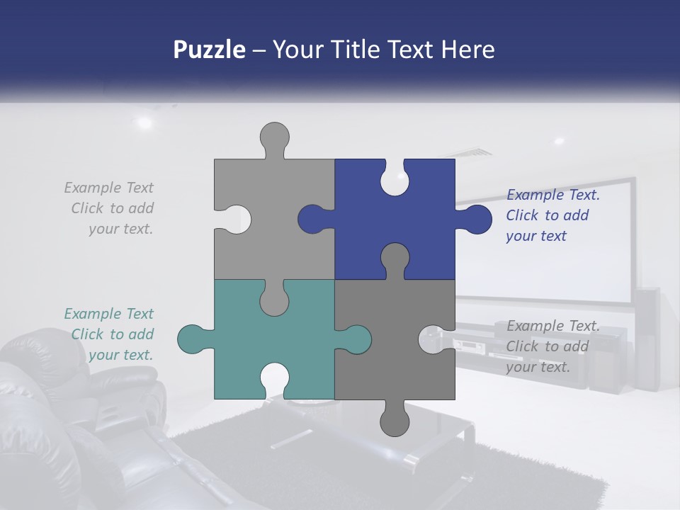 Living Room Interior PowerPoint Template