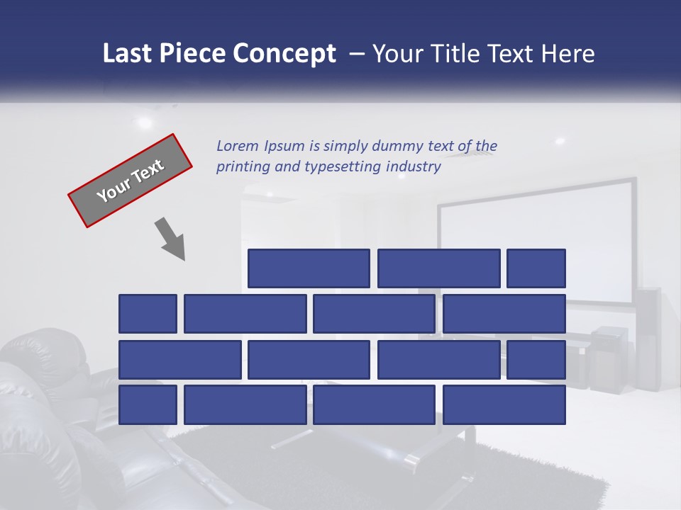 Living Room Interior PowerPoint Template