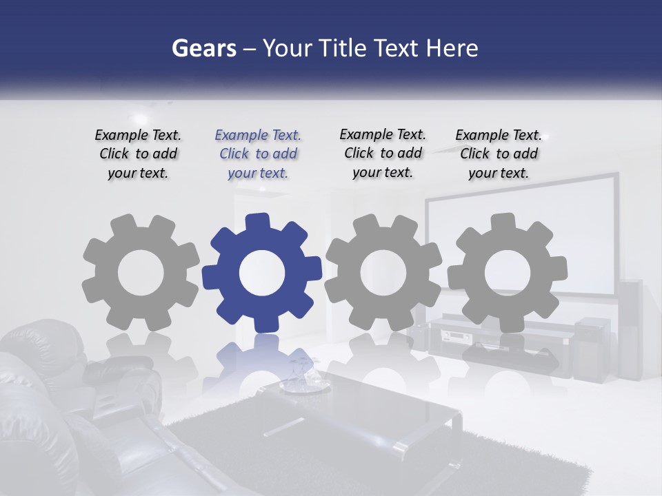 Living Room Interior PowerPoint Template