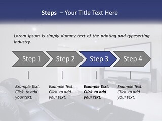 Living Room Interior PowerPoint Template