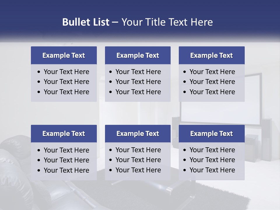 Living Room Interior PowerPoint Template