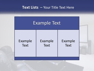 Living Room Interior PowerPoint Template