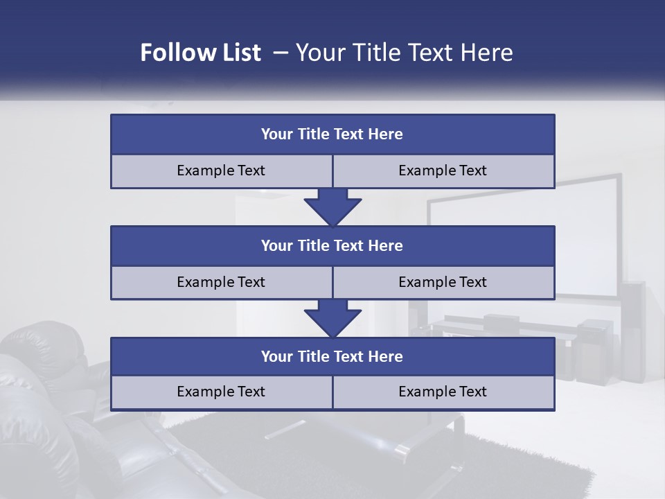 Living Room Interior PowerPoint Template