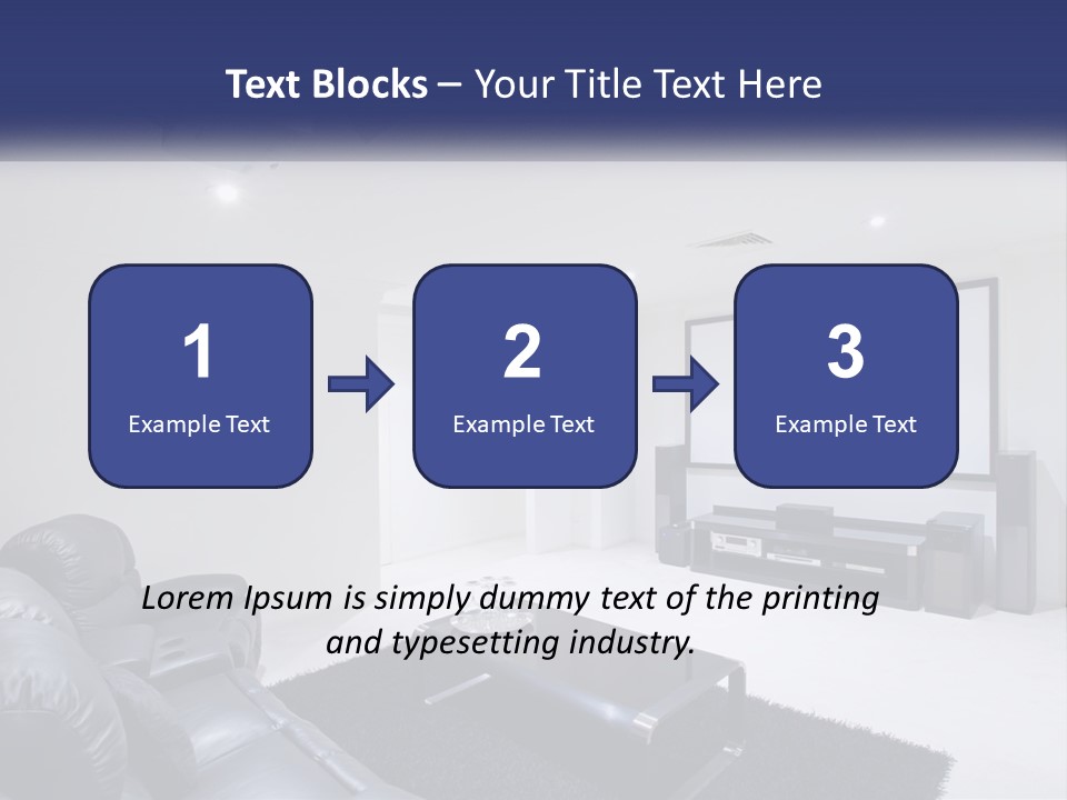 Living Room Interior PowerPoint Template