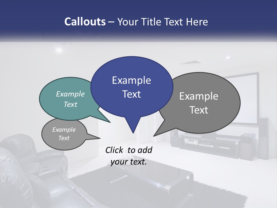 Living Room Interior PowerPoint Template