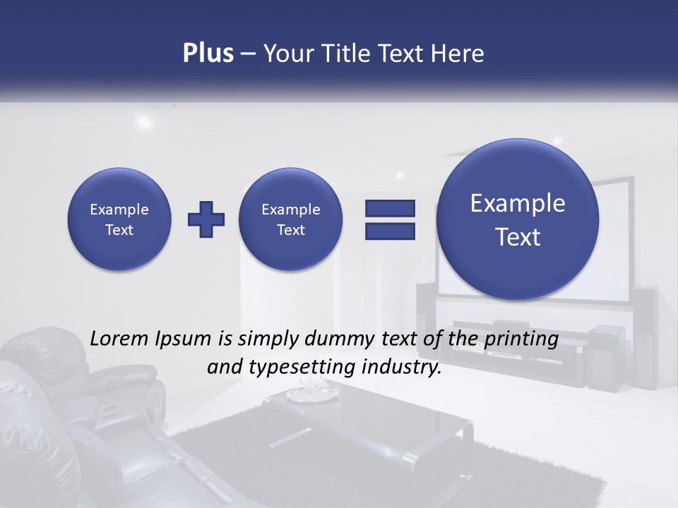Living Room Interior PowerPoint Template