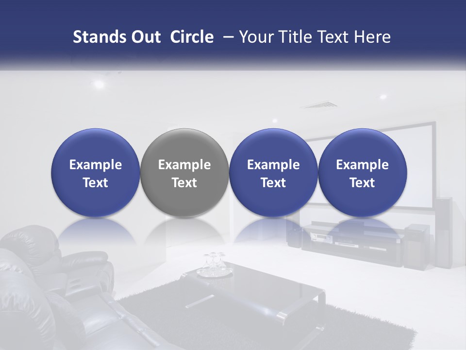 Living Room Interior PowerPoint Template