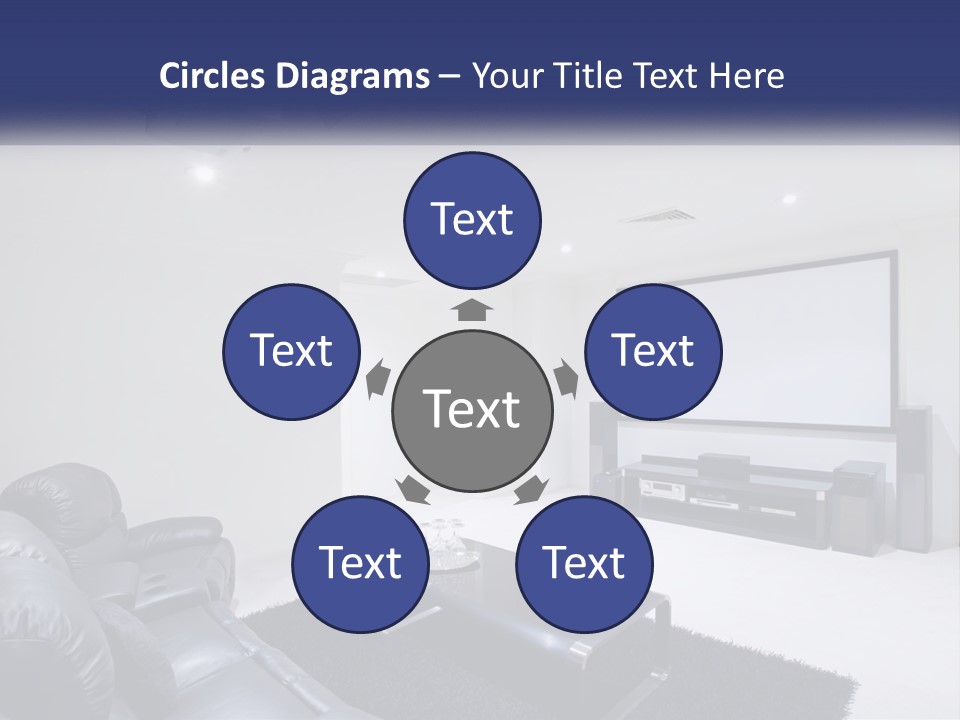 Living Room Interior PowerPoint Template