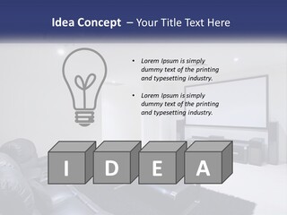 Living Room Interior PowerPoint Template